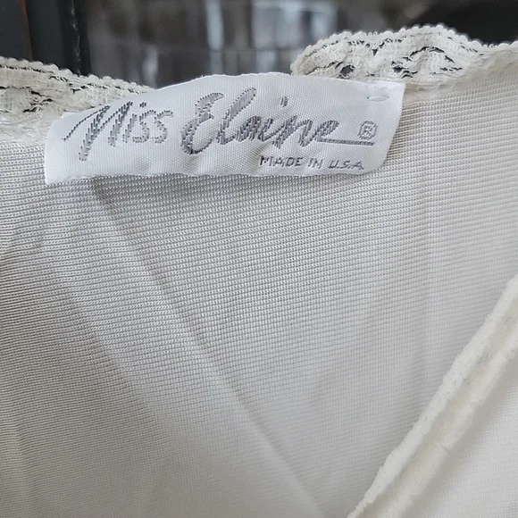 Miss Elaine S Cream Vintage Nightgown - Picture 3 of 5